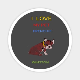 Pet Frenchie Winston Magnet